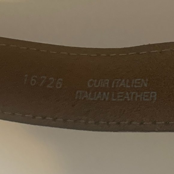 Landes Brown Leather Belt - Picture 6 of 7